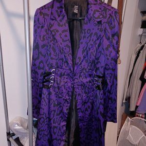 purple Dress coat